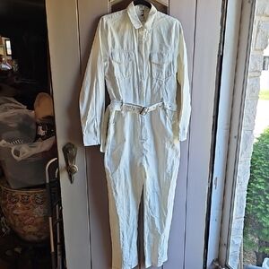 NWT Ivivi Contrast Stitch Denim Jumpsuit